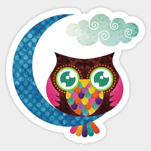 My Crescent Owl Sticker